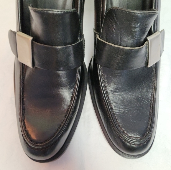 Principles black high heel loafers - Picture 8 of 10